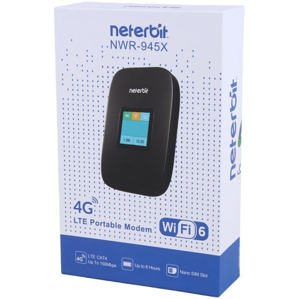 مودم 4G / LTE قابل حمل نتربیت مدل NWR-945X گارانتی 18 ماه آونگ